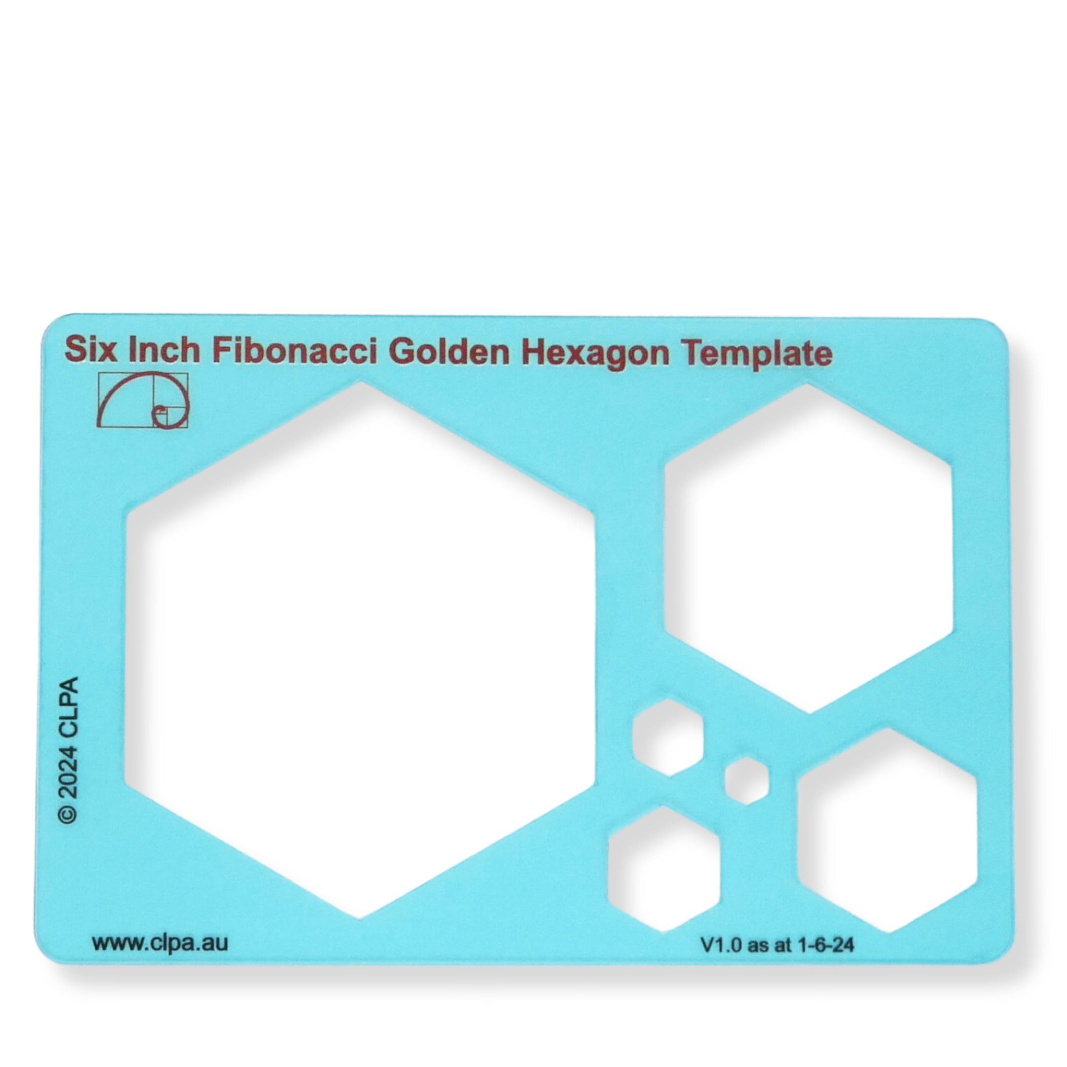Amazon.co.jp: 6インチの六角形ステンシルテンプレート — 描画用黄金比